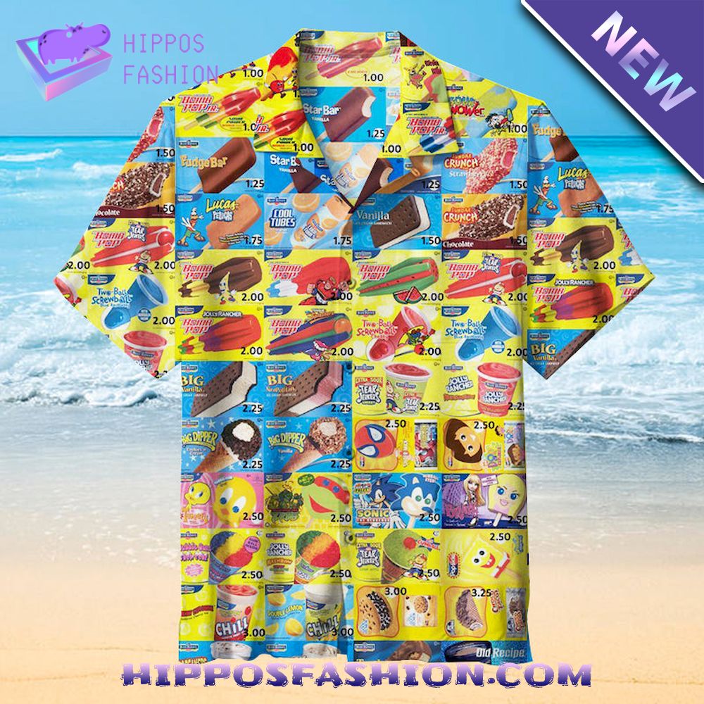 Sonic Ice Creams Hawaiian Shirt D