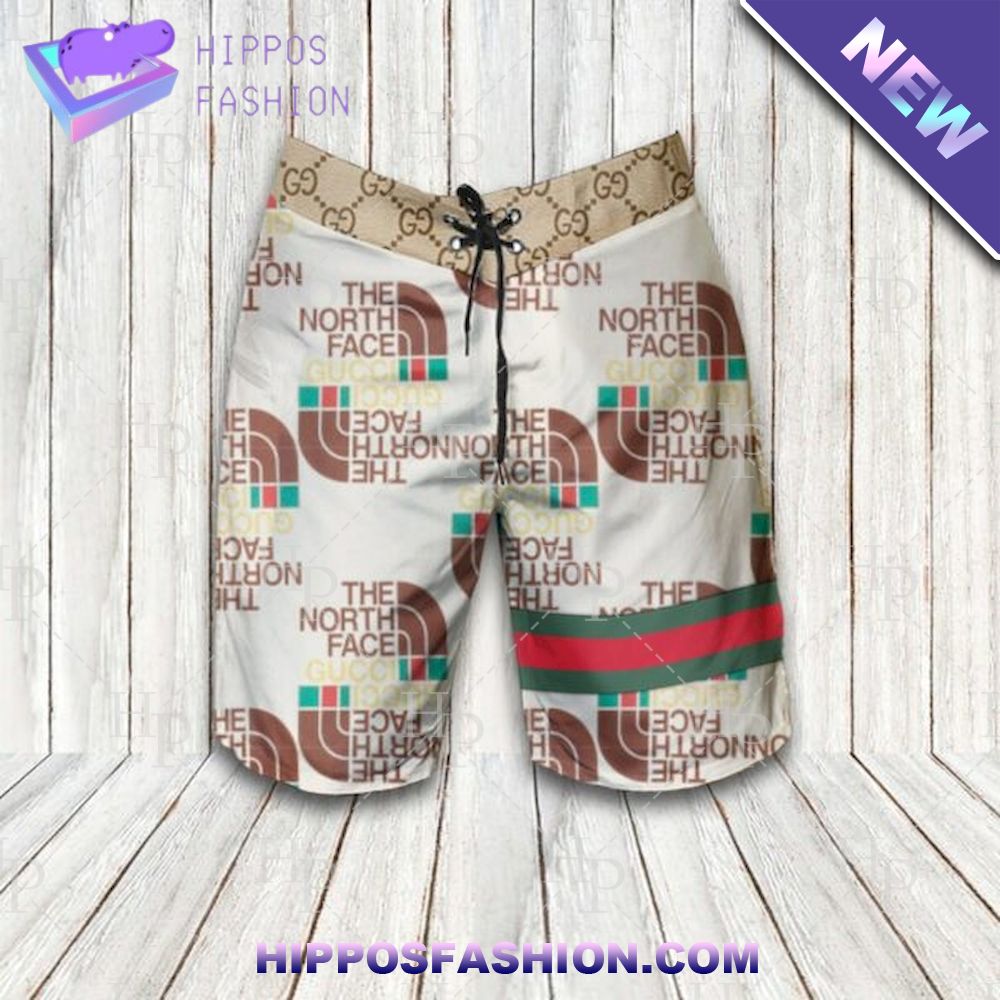Gucci x The North Face Hawaiian Shirt And Shorts - HipposFashion