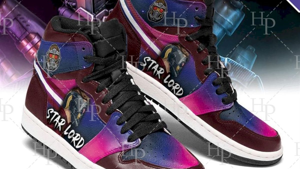 Desde Currículum paz Marvel Guardians Of The Galaxy Star Lord Air Jordan 1 Shoes - HipposFashion