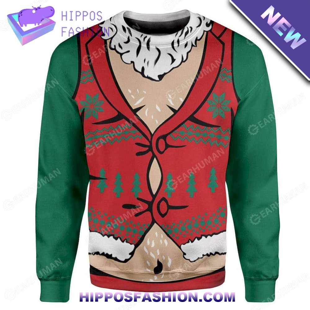 Cosplay Santa Claus Christmas Ugly Sweater